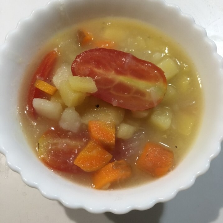 節約!圧力鍋で野菜コンソメスープ